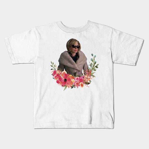 Diane Lockhart Shady Lady Kids T-Shirt by baranskini